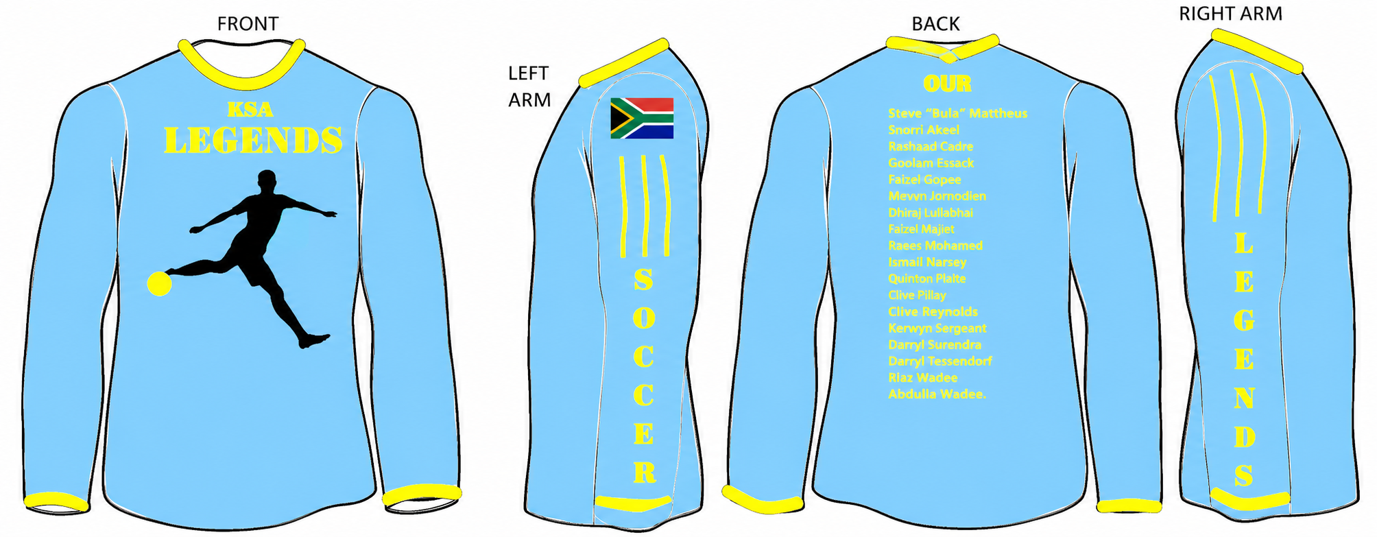 Option 3:  LSL (Some of our Local Soccer Legends)