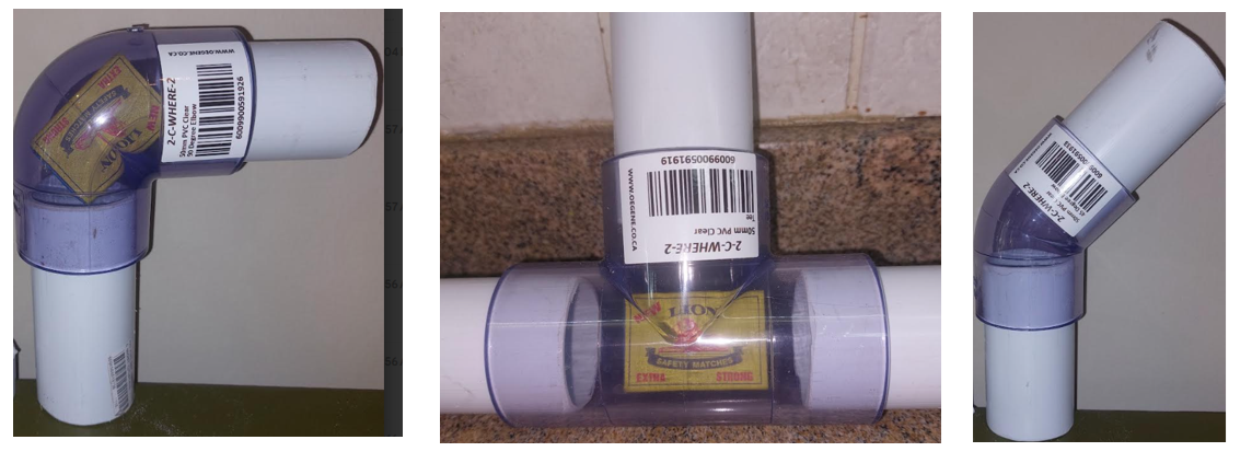 Section 3)  Transparent PVC pipes: